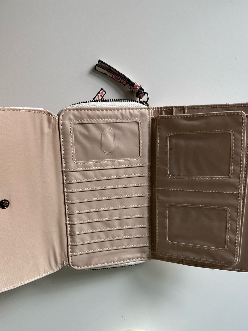 Safe Keeper Floral Print Bifold Wallet | RFID Blocking | Card Slots | Zip Coin - Picture 13 of 13